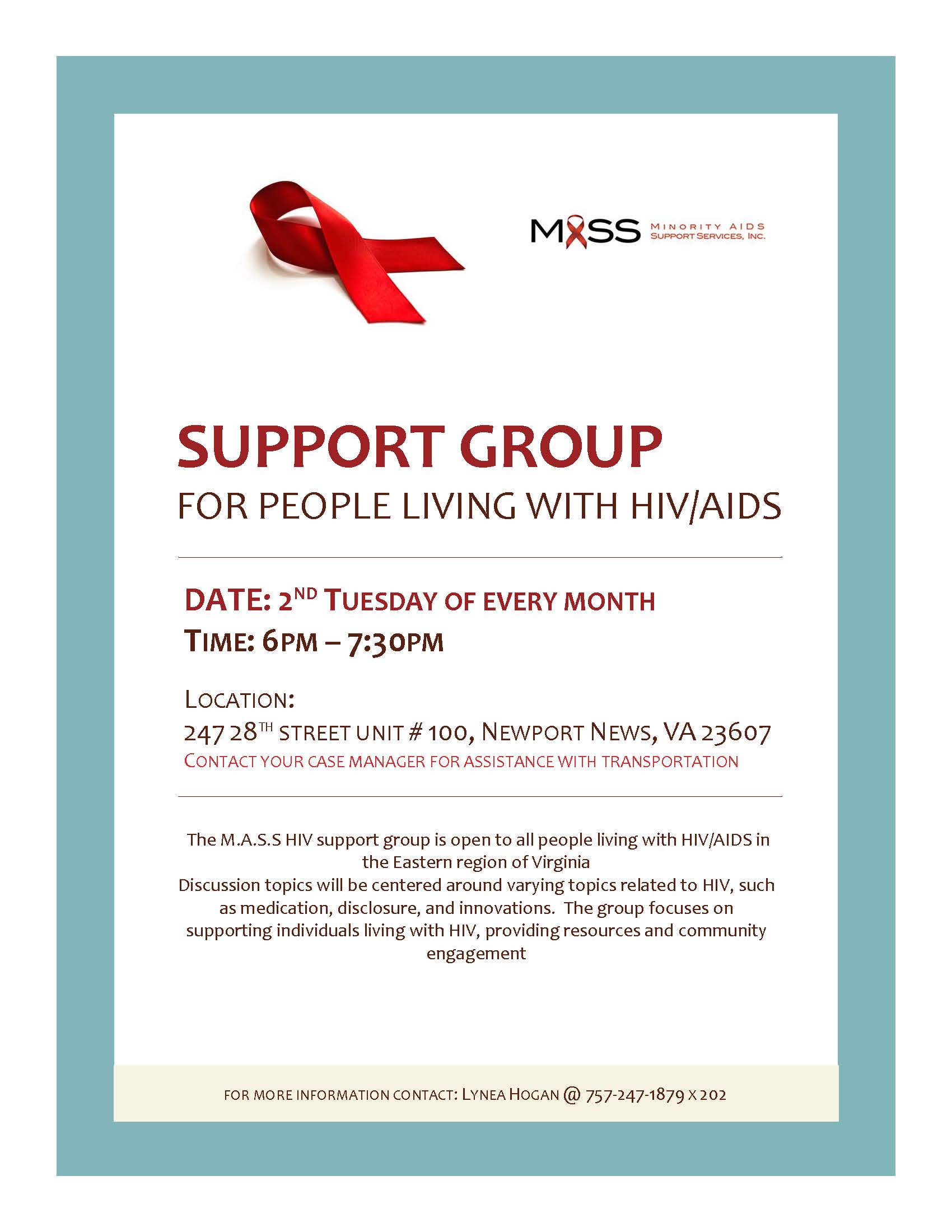 MASS HIV Support Group Minority Aids Support Services